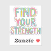 Vind je kracht sticker (Vel)