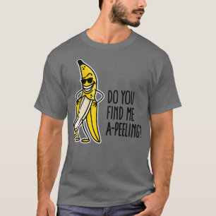 Vind je me een grappig knipperend bananenwoordje? t-shirt