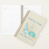 Vind je rust in de schelpen van de zee. planner (Display)