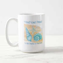 Vind je rust in de schelpen van het zee.