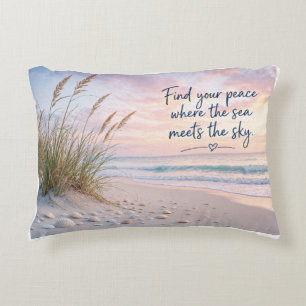 Vind je rust waar zee en lucht elkaar ontmoeten St Accent Kussen
