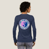 Vind je rust ying yang Tri-Blend shirt (Achterkant)