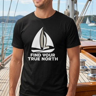 "Vind je ware Noorden" Motiverend zeilen T-shirt