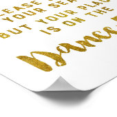 Vind je zegenbord Gold Confetti Poster (Hoek)