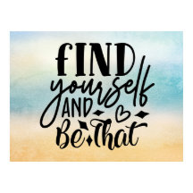 Vind jezelf & wees dat poster