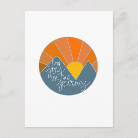 Vind Joy in de Reis Briefkaart (Voorkant)