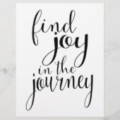 Vind Joy in de Reis - het Inspirerend Citaat (Voorkant)