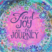 Vind Joy in the Journey  Pink Inspirivity Sticker (Voorkant)