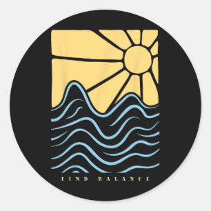 Vind Lance Sunshine Paradise Summer Vibes Summer Ronde Sticker