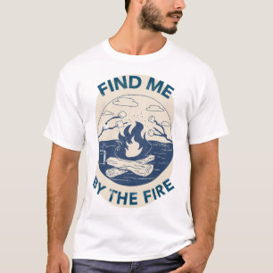 Vind Me Bij Het Vuur Kampeer Retreat T-shirt