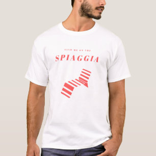 Vind mij op het spiaggia T-shirt design