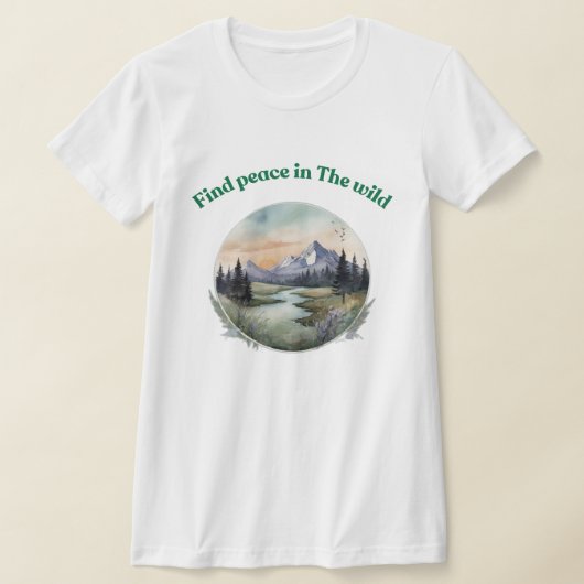Vind rust in Natuur T-shirt - Relaxing Wilderness (Laagn)