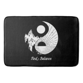 Vind Saldo Zen Yin Yang Black White Badmat