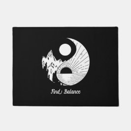 Vind Saldo Zen Yin Yang Black White Deurmat