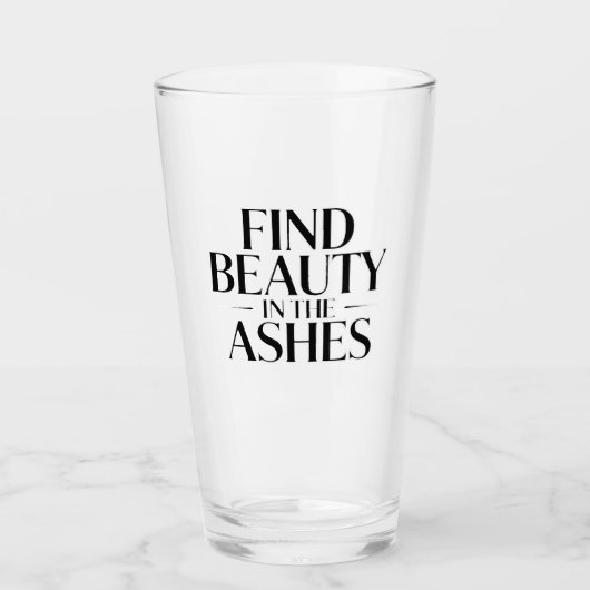 Vind schoonheid in de as glas (Voorkant)