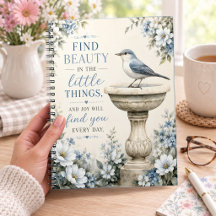 Vind schoonheid in de kleine dingen Blauwe Vogel