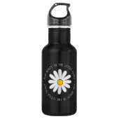 Vind schoonheid in de Kleine Dingen Daisy Wildflow Waterfles (Voorkant)