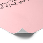 Vind uw binnenste vrede en laat uw ziel vallen. poster (Hoek)