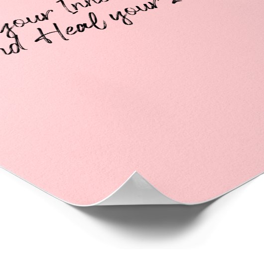 Vind uw binnenste vrede en laat uw ziel vallen. poster (Hoek)