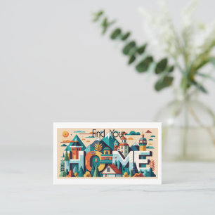 "Vind uw huis" Realtor Visitekaartje