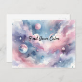 Vind uw kalm hemels Briefkaart (Voorkant / Achterkant)