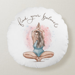 Vind uw kussen van het Saldo   Yoga houding