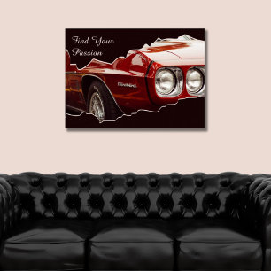 Vind uw Passion Red Car Ripped Lijst Foto Poster