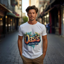 Vind uw rustige graffiti Oasis T-shirt T-shirts