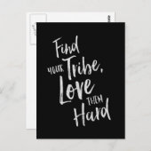 Vind uw Tribe - Inspirerend Kaart (Voorkant / Achterkant)