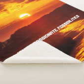 "Vind uw vuur binnen" Sherpa Blanket Sherpa Deken (3/4)
