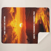 "Vind uw vuur binnen" Sherpa Blanket Sherpa Deken (Voorkant (horizontaal))