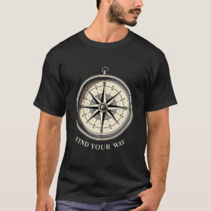 Vind uw weg Compass T-shirt