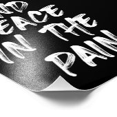 Vind vrede in pijn foto afdruk (Hoek)