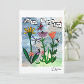 Vind vreugde in de dag | Art Kaart (Staand voorkant)