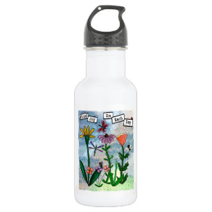 Vind vreugde in de dag waterfles