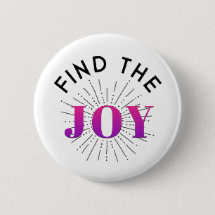Vind vreugde ronde button 5,7 cm