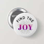Vind vreugde ronde button 5,7 cm (Voorkant /achterkant)