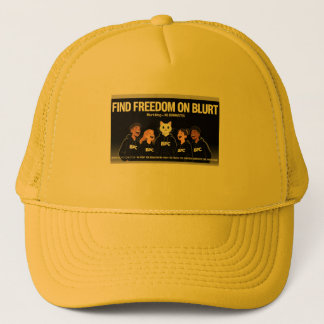 Vind vrijheid op Blurt Trucker Hat Pet