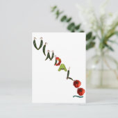 Vindaloo Chili Peppers Briefkaart (Staand voorkant)