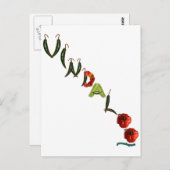 Vindaloo Chili Peppers Briefkaart (Voorkant / Achterkant)