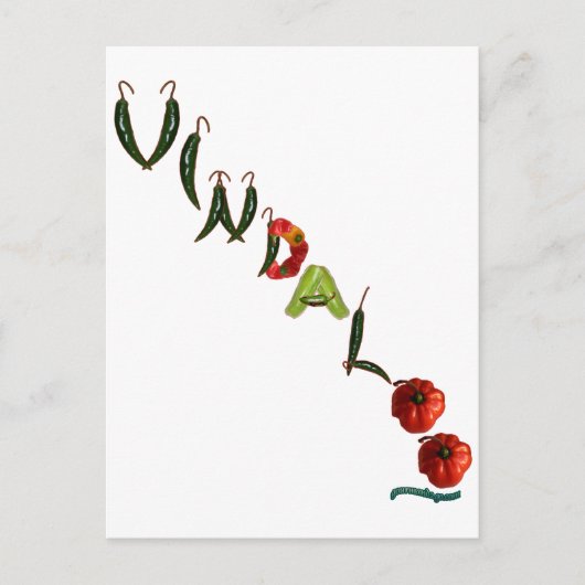 Vindaloo Chili Peppers Briefkaart (Voorkant)