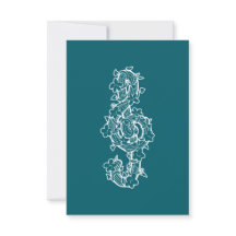 Vine Clef Carte de remerciements plat