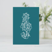Vine Clef Carte de remerciements plat (Debout devant)