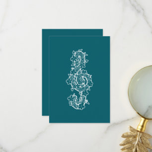 Vine Clef Carte de remerciements plat