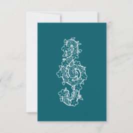 Vine Clef Flat Bedankt Card