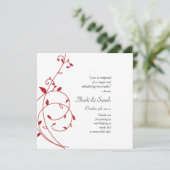 Vine Divine Red Wedding Programme (Debout devant)