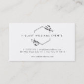  Vine en Blad Monogram Embleem Visitekaartje (Achterkant)