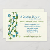 Vine Flowers Couple's Shower Kaart (Voorkant / Achterkant)