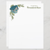 Vine-kussed Retreat Unlined Paper Sheet (Voorkant / Achterkant)