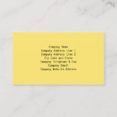 Vine Leave Nature Carte de visite (Dos)